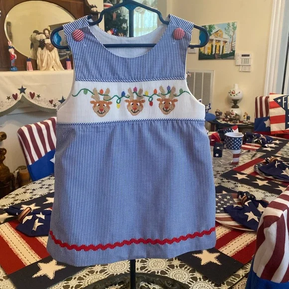 Remember Nguyen Smocked Toddler Girls Dress size 4T - Picture 14 of 16